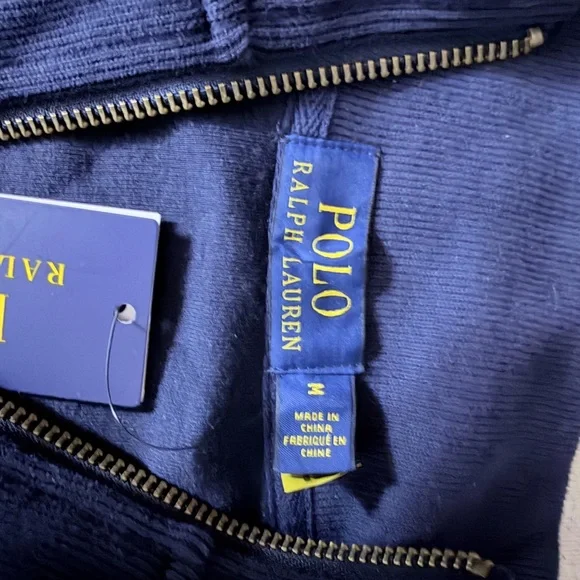 Ralph Lauren Men's Zip-Up Sweater in Navy - Picture 4 of 4